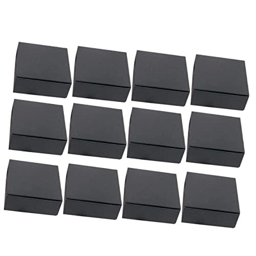 OFFSCH 24 Stück Boxen Verpackungsboxen Bastelboxen Expressboxen Paketboxen Faltboxen Aufbewahrungsboxen Umzugsboxen Schwarze Hüllen Papierversandboxen Geschenkboxen Verpackungsboxen DIY