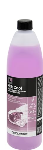 ERRECOM Pink Cool, Konzentrierte Rosa Kühlerflüssigkeit, G12+ G12++ Frostschutzmittel, mit SI-Oat Inhibitorpaket 100% silylalysiert, Gebrauchsfertig, 1 Liter