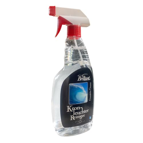 Brillant Kronleuchter-Reiniger - Kristallreiniger-Spray 750ml - Schmutz & Staub einfach entfernen - Schonend, gründlich & effektiv - Ohne Rückstände