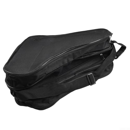 Zoegneer Praktische und funktionelle Outdoor-Inline-Rollschuhtasche, Schlittschuh-Tragetasche mit dreilagigem Design (schwarz)