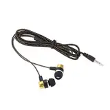 Joskeijky 1.1M Reflektierende Fasergewebe-Linie Geräuschisolierende Stereo-In-Ear-Ohrhörer Kopfhörer Mit 3,5-Mm-Klinkenbuchse Standard Golden
