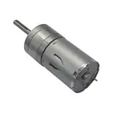 EROAQZDU Leistungsstarkes Getriebe mit 25 mm Durchmesser, 25 mm x 4 mm, Bürstengetriebemotoren aus Metall, zentraler langer Schaft, 6 V, 12 V, 24 V, Gleichstrom-Getriebemotor mit niedriger Drehzahl, M