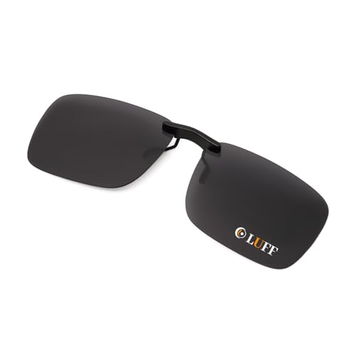 LUFF Polarisierte Unisex-Clip auf Sonnenbrille für verschreibungspflichtige Brillen-gute Clip-Stil Sonnenbrille für Myopie Brille im Freien/Fahren/Angeln