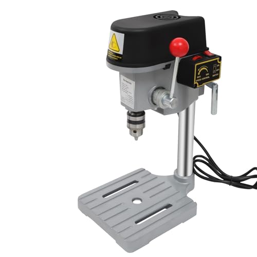 Tischbohrmaschine, Elektrische Tischbohrmaschine, einstellbare Geschwindigkeit, Tischbohrmaschine for Holz, Heimwerkerwerkzeug, DIY-Zubehör
