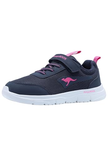 KangaROOS Mädchen K-etk Simp Ev Sportschuh, Dk Navy Daisy Pink Oc, 33 EU