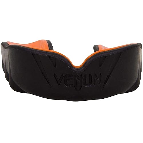 Venum Unisex Senior 11+ Jahre Challenger Mundschutz, Einheitsgröße,Schwarz/Orange