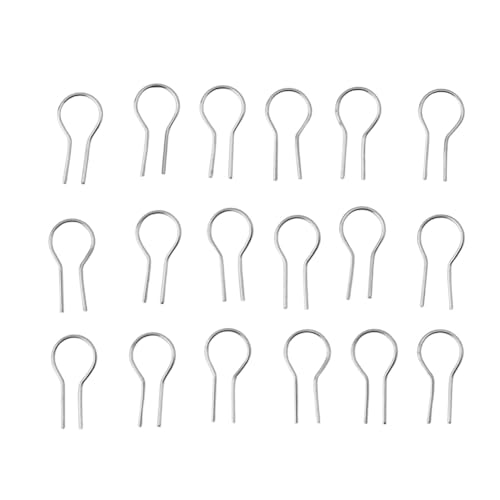 LINGLOUZAN 100 StüCk R-FöRmige HäNgende Brennnadeln für BrennöFen, Glasschmelzen und Keramik, für Basteln Von AnhäNgern und OrnamentdräHten (0,55 X 1,2 cm)