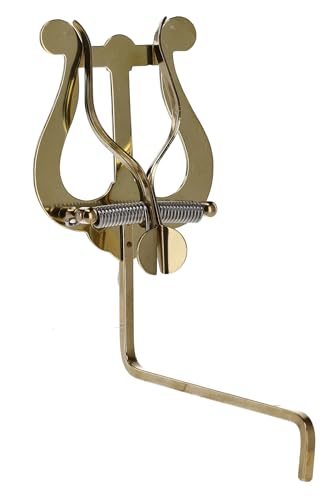 GEWA Marschnotenhalter Saxophon - Messing - Mittelgroße Lyra - 2 Drücker