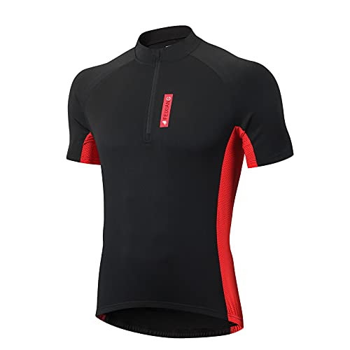 MEETWEE Herren Radtrikot, Fahrradtrikot Kurzarm & Langarm Fahrrad Shirt Fahrradbekleidung Radshirt für Männer, Atmungsaktive Cycling Jersey Schnell Trocknen Radsport Bekleidung