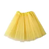 Skang Tüllrock Damen Ballett Tutu Rockabilly Petticoat Unterrock Karneval Kostüm Vintage Tuellrock Kurz Minirock Glitzer Kleid Bunt Tütü Fasching Party Outfit Pleated Skirt