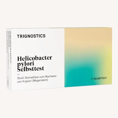 TRIGNOSTICS Helicobacter pylori Selbsttest | 1 Stuhltest für zuhause ohne Labor | Schnelltest zur Magen-/Darmgesundheit bei Beschwerden wie Gastritis | zuverlässig und präziser Nachweis von H. pylori