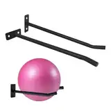 Ballhalter Wandhalterung, 2 Stück, Wand-Stabilitätsballhalter, robustes Zubehör für Zuhause, Fitnessgeräte, Aufbewahrungs-Organizer für Fitnessstudios, Fitnessstudios, Fitnessstudios