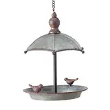 Boltze Vogeltränke / Vogelbad Sarina (ø 19 cm, Höhe 24 cm, zum Aufhängen in Garten / Terrasse, aus Zink - Metall) 1021698