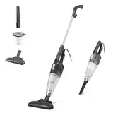 Amazon Basics Stielstaubsauger, 2-in-1-Gerät mit Kabel, ECO-Motor, HEPA-Filter, geringes Gewicht, Schwarz