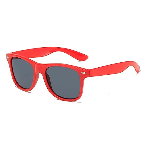 DRERIO Kinder-Sonnenbrille polarisierte Sonnenbrille für Kleinkinder Rot Navigator-Sonnenbrille UV-Schutz für Jungen, Mädchen, Babys, Kinder, polarisierte Brillen im Alter von 3–8 Jahren (Rot)