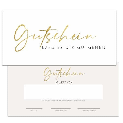 25 Blanko Gutscheine zum selbst Ausfüllen Nagelstudio Friseur Kosmetik Massage Wellness Fußpflege Gutscheinkarte Geschenkgutschein zum selbst ausfüllen