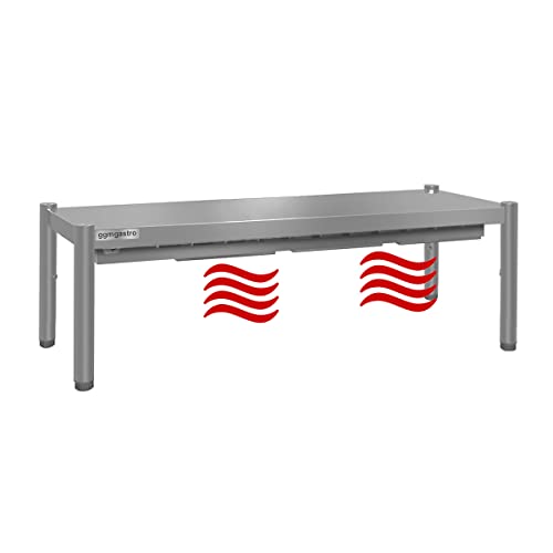 GGM Gastro | AB1K124#KBK11-3#ECO | Wärmebrücke ECO - 1200x370mm - mit 1 Etage - Höhe: 415mm