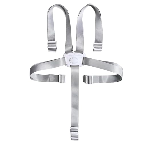 keyxer Hochstuhl-Sicherheitsgurte, 5 Punkt Gurt Sicherheitsgurte, Ersatz-Sicherheitsgurte, Hochstuhlgurte Verstellbare, Wandelbare Gurte für Hochstuhl/Kinderwagen