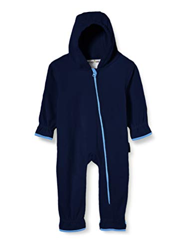 Playshoes Unisex Kinder Fleece-Overall Jumpsuit, marine, 86