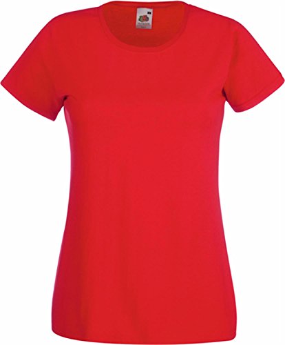 Basic T-Shirt "Valueweight" - für Damen Farbe rot Größe M