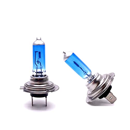 Etomvoop 2 Stück H7 6000K Xenon Gas Halogen Scheinwerfer 12V 100W Ultra Bright White Nebel Halogenlampe Birne Auto Scheinwerfer Lampe (2 Stück)