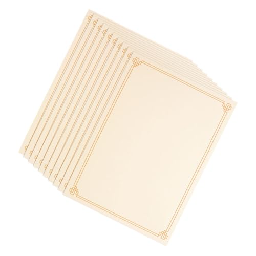 ARTIBETTER 15 Blatt Ehrenurkundenpapier Zertifikatsdruckpapier Leeres Zertifikatspapier Urkundenpapier Zum Ausdrucken Bedruckbares Urkundenpapier Zertifikatsset Diplompapier Grenzpapier