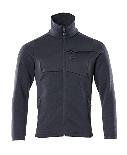 Mascot 18105-951-010 Accelerate Moderne Passform Strickpullover mit Reißverschluss, Schwarzblau, L Größe