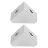 Respicefinem 2Pcs Inside Corner Gusset Bracket Right Angled Triangle Seat In 15x15mm Made Of Aluminum Ideal For Robotics Accessories And Supporting