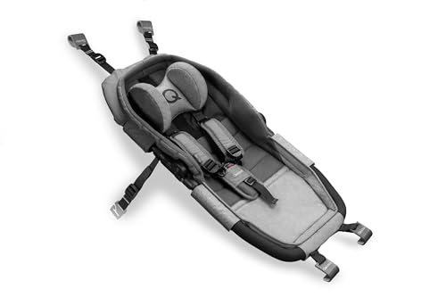 QERIDOO Hängematte Modell Plus mit Sicherheitsrahmen für Babytransport - Grau