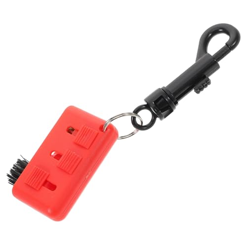 Abaodam Reinigungsbürste Golf Rillenreiniger Golfbürste Einziehbarer Golfschlägerreiniger Tragbare Golfschlägerbürste Golf Reinigungsbürste Reinigungsbürste Für Golf Mini Golfbürste Rote