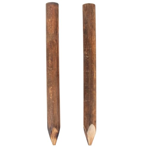 Toyvian 2 Stück Baumstützrahmen Holzpfosten Gartenzaunbau Zubehör Versorgung Baumstützstangen Baumstützstangen Rand Solide Gartenzaunstangen Für Den Außenbereich Machen