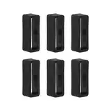 Universal Silikon Uhrenarmband Schlaufe 16mm 18mm 20mm 22mm 26mm, 6PCS Ersatz Uhrenband für Garmin Huawei band Schlaufe Armband Halter,Schlaufen Smartwatches Keeper (22MM, 1-Schwarz)