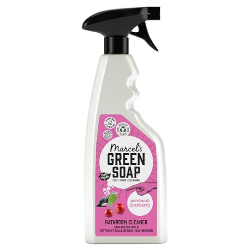 Marcel's Green Soap - Badreiniger Spray Patchouli & Cranberry - Entfettungsspray - Frei von Plastik und Palmöl - 100% umweltfreundlich - 100% vegan - 97% biologisch abbaubar - 500ml