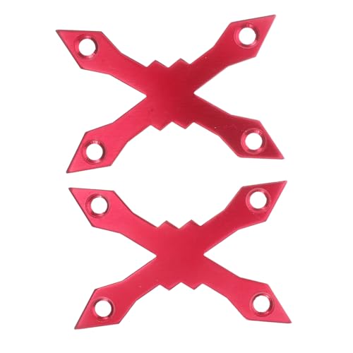 Garneck 2 Stück Skateboard-abstandshalter Skate-Tool Skateboard -Hardware -kit Skateboard-Hardware Skateboardschiene Frontplattenmontage Ohne Bohren Skateboard-Organizer Rot Aluminium
