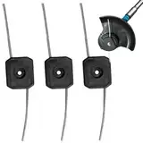 Rasentrimmerkopf, elektrischer Unkrautfresser, Ersatzkopf, Stahldrahtschnur, Trimmerspule, Draht, Unkrautschneider, Aufsatz für schnurlose Rasentrimmer, für einfache Gartenwartung (3 Stück)