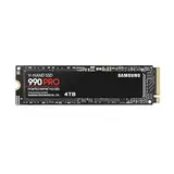 Samsung 990 PRO NVMe M.2 SSD, 4 TB, PCIe 4.0, 7.450 MB/s Lesen, 6.900 MB/s Schreiben, Interne SSD, Für Gaming und Videobearbeitung, MZ-V9P4T0BW