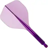 Condor AXE 120 | Dart Flights und Farben (Clear Purple, Medium)