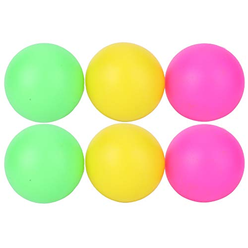 Keenso Beach Ball, 6 Stück/Set PVC Umweltschutz Beach Toy Ball Beach Racket Ersatzzubehör, Spielzeug, Dekoration, Lotterie(Rosenrot gelb grün)