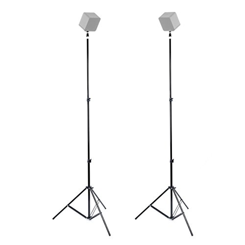 Foto&Tech Verstellbarer VR-Ständer aus Metall für HTC VIVE 190 cm mit 1/4 Stativ Mini-Kugelkopf 360° Drehbar für HTC ViVE Basisstation Foto Video Kamera Camcorder Speedlite GoPro 360 Videokamera
