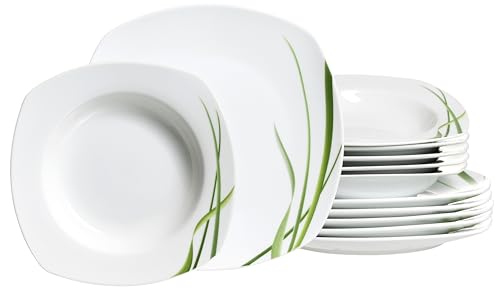 Ritzenhoff & Breker Tafelservice Gianna, 12-teilig, Porzellan, Weiß