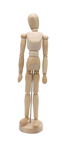 Paintersisters® Gliederpuppe 30cm hoch, Mannequin, Zeichenpuppe, aus feinem Samalholz – FSC, Zeichenpuppe aus Holz, Holzfigur, Holzpuppe