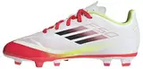 adidas Unisex F50 Club Football Boots FG/MG Kids Sneaker, FTWR White/core Black/SOLAR Yellow, 37 1/3 EU