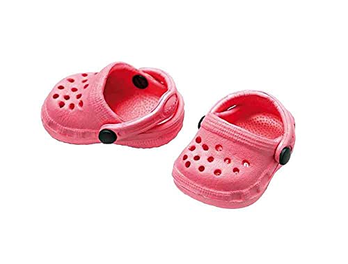 Heless 2010 - Schuhe für Puppen, kultige Clogs in Pink, Größe 28 - 33 cm