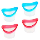 4 Stücke 10ml Silikon Augen Bade Tasse Augenspülung Weiche Augen Waschschale Augendusche Wiederverwendbar Badewanne Tragbare Augenbadewanne Augenreinigung Werkzeug für Brillen Pflege Beruhigung Müder