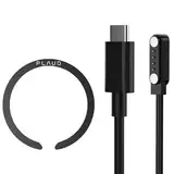 Zubehör-Set für PLAUD Note KI Digitales Diktiergerät, inkl. 60 cm Magnetisches USB-Ladekabel, Magnetring und USB Type-C-Adapter