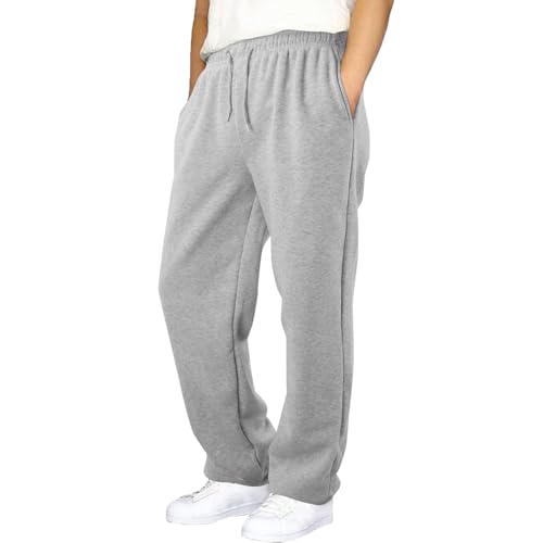 Baggy Jogginghose Jungen Freizeit Sweathose Mit Kordelzug Und Taschen Loose Fit Weites Bein Freizeithose Lockere Lässig Breitbeinige Hose Lange Elastische Sporthose Grey 160