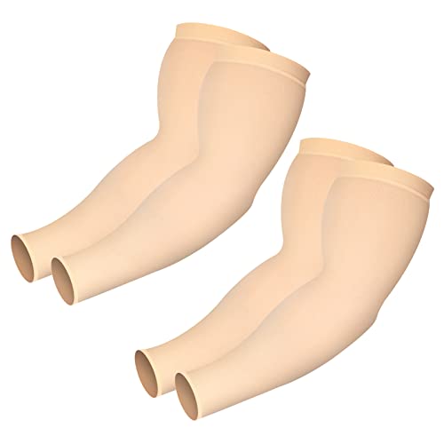 Desoto 2 Paar Armstulpen für Frauen mit Plus Größe, Kühlung UV-Sonnenschutzstulpen zum Abdecken von Tattoos, kühlender Kompression Ice Silk Oversized Arm Sleeves