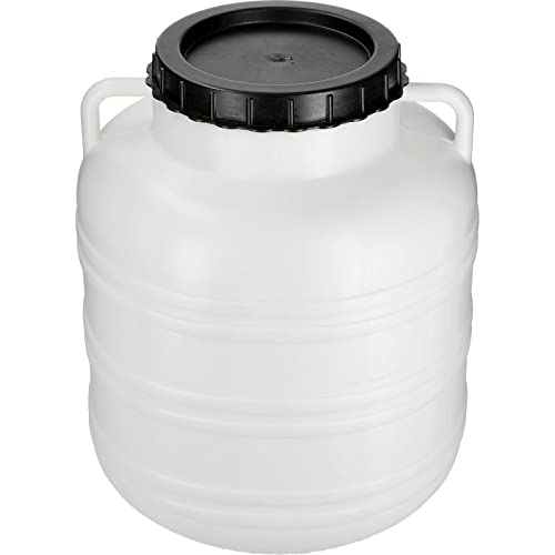 Browin® Fass 40 Liter 360140 | Kunststofffass, Lebensmittelfass, Tonne, Wasserfass, Futtertonne, Gepäcktonne, Camping (40 Liter)