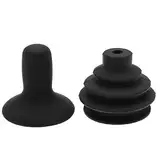 Be In Your Mind Joystick-Knauf, Joystick-Gamasche, Gummi, Joystick-Controller, Staubschutz-Set, Zubehör für elektrische Rollstühle, Schwarz, 2 Stück