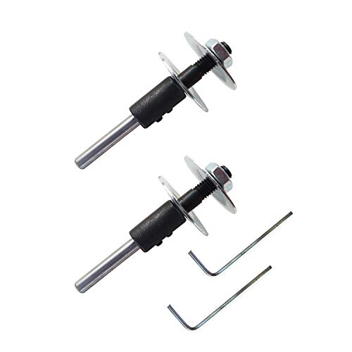 Shaft Arbor Extension Motor Arbor Gewinde-Wellenadapter zum Polieren von Schleifscheiben/Fit für Tischschleifer (zwei Sets)